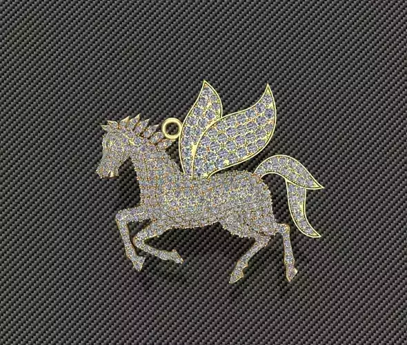 Daimond horse  3D print model