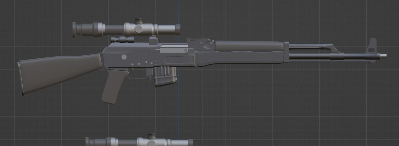 A lot of ak Free 3D model_2