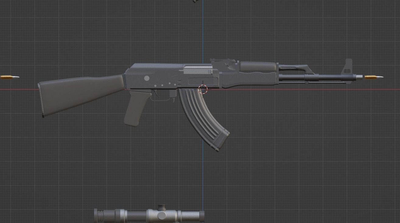 A lot of ak Free 3D model_1