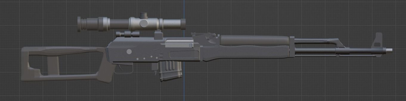 A lot of ak Free 3D model_4