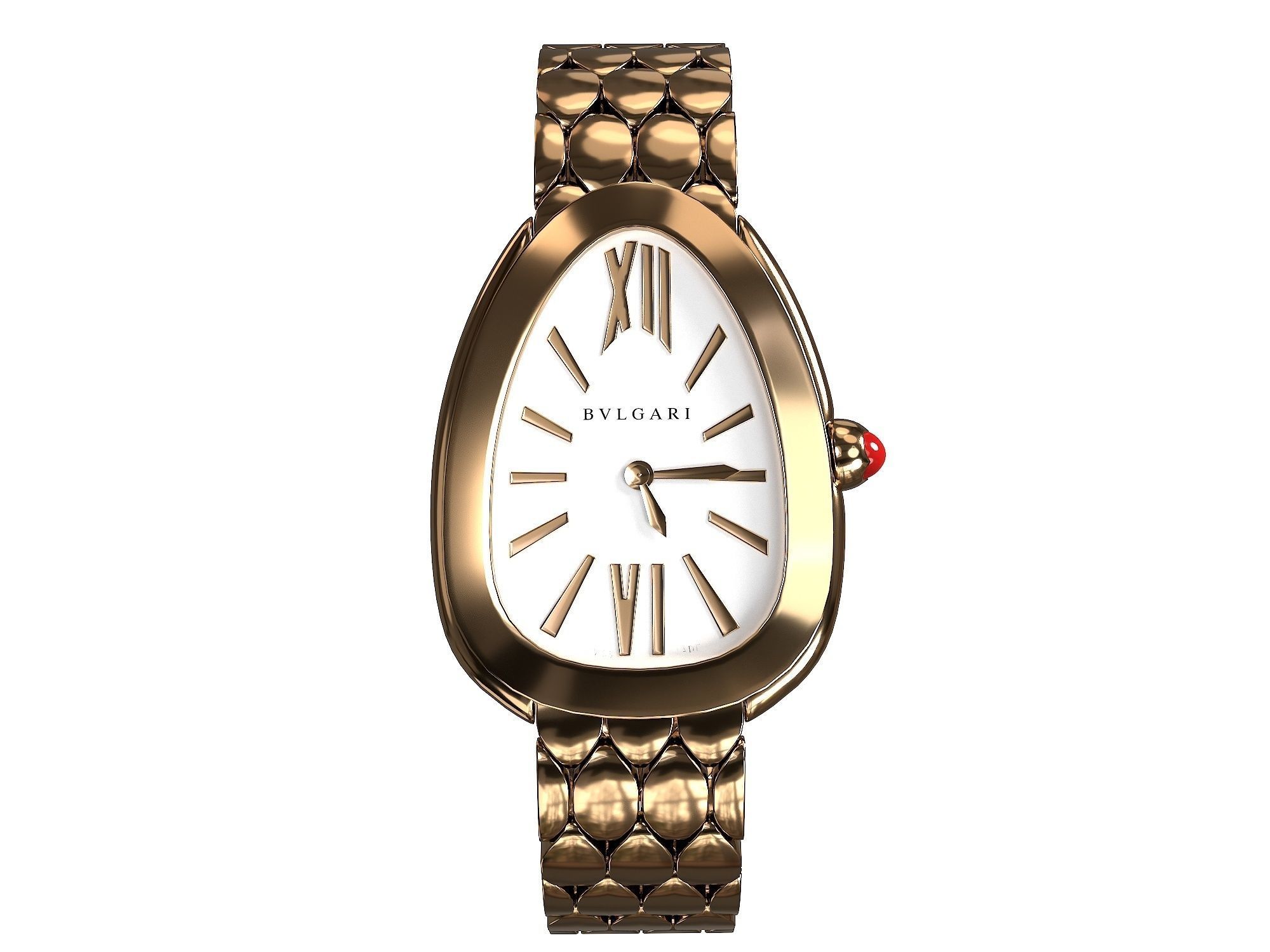 Bulgari Serpenti Seduttori women watch Low-poly 3D model_6