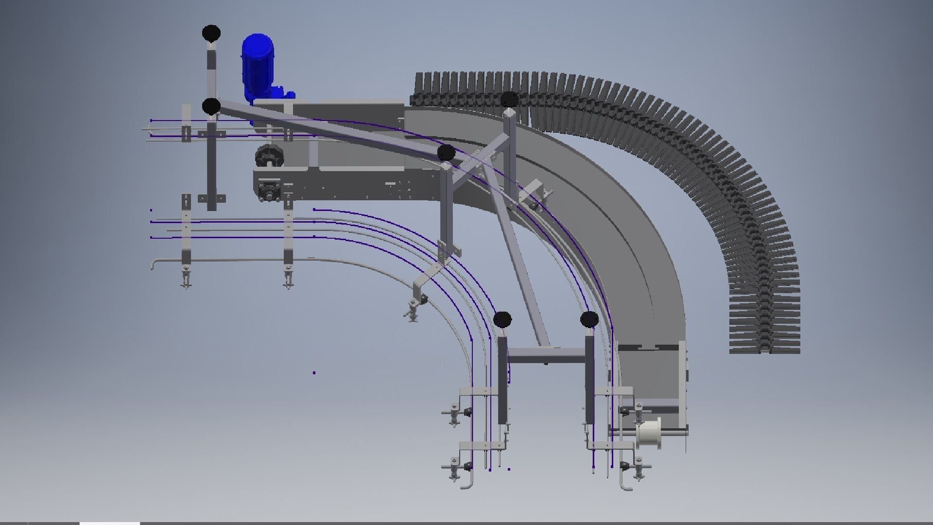  Belt Conveyors Systems 3D model_3