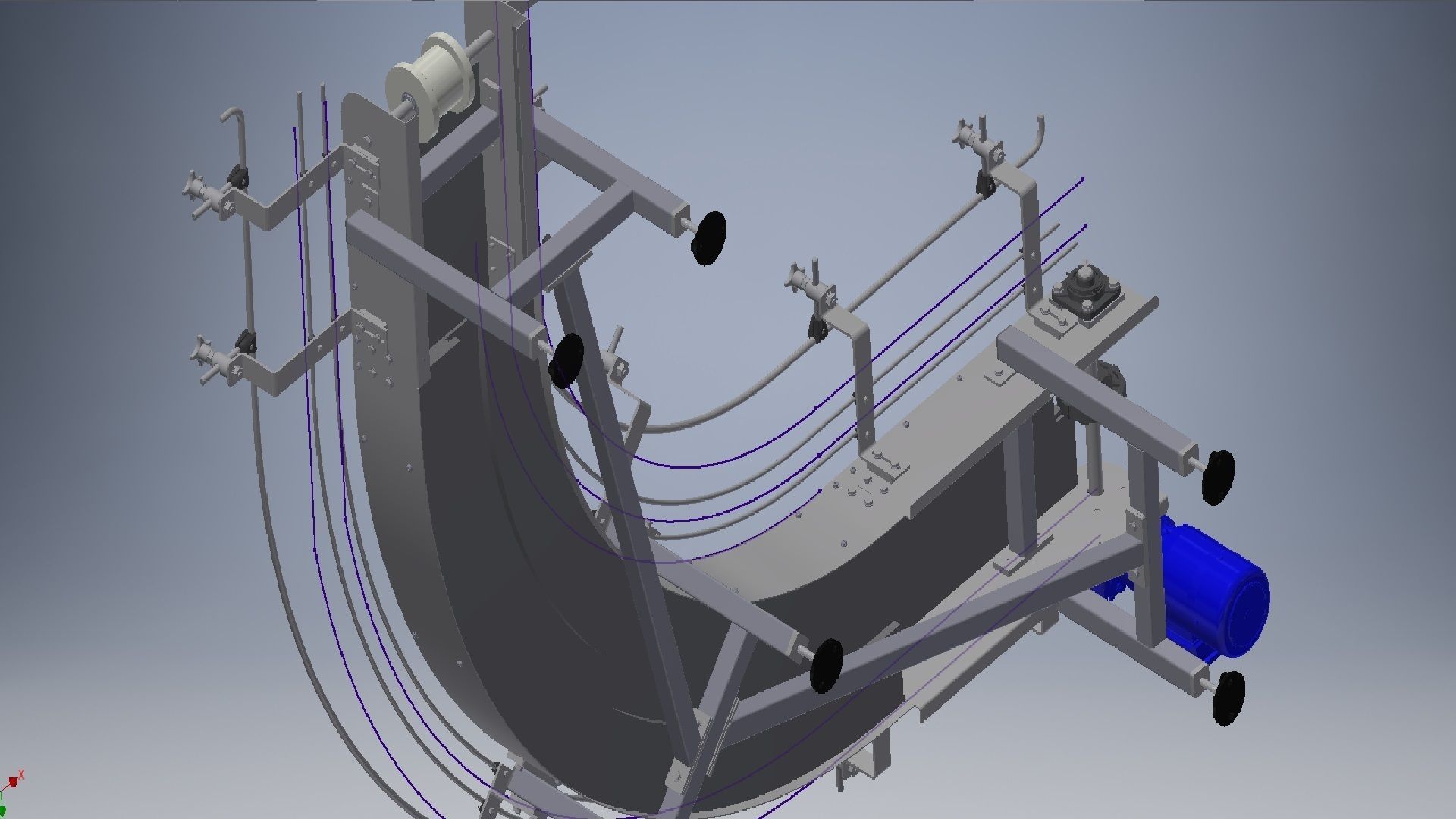  Belt Conveyors Systems 3D model_12