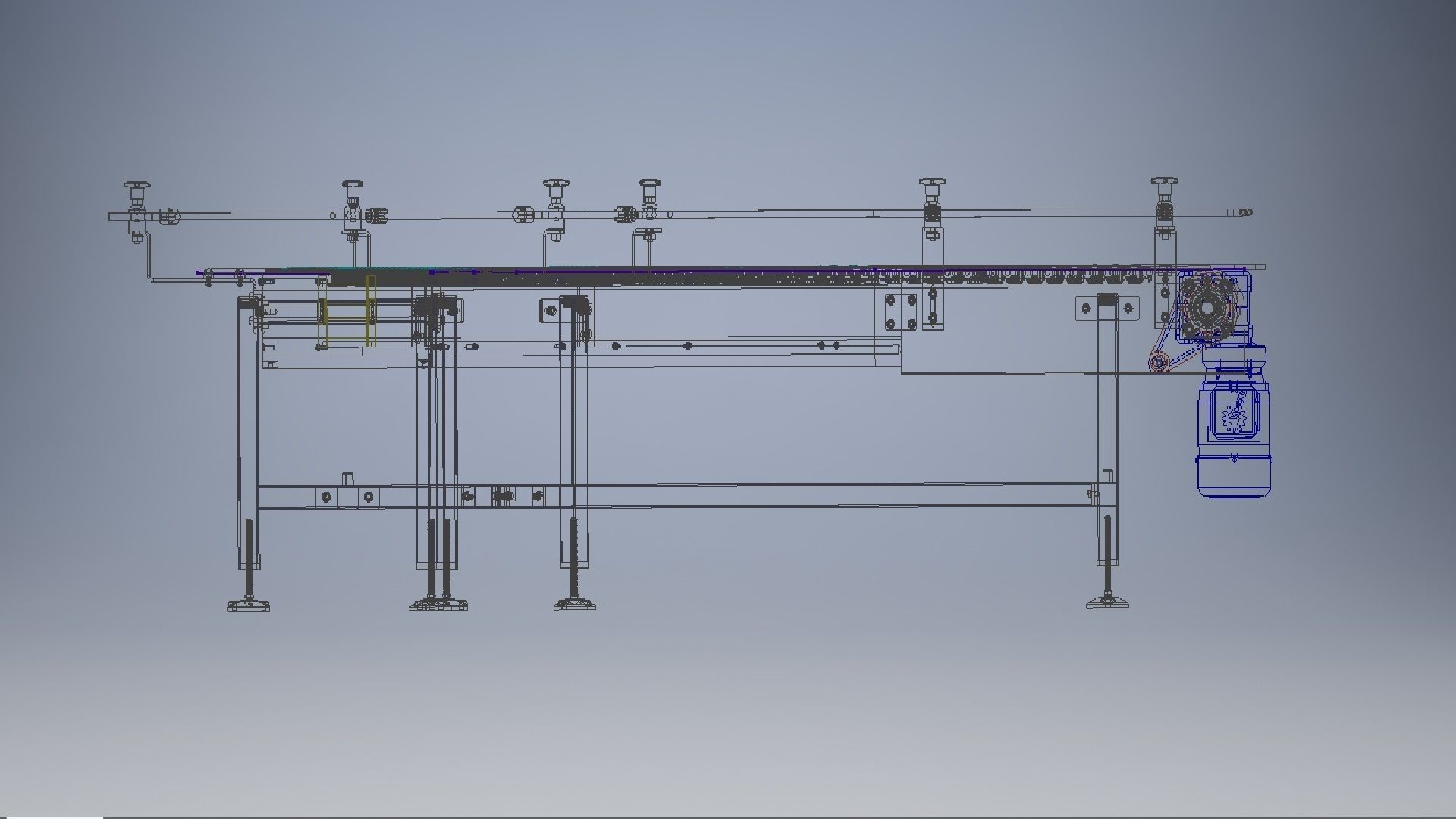  Belt Conveyors Systems 3D model_13