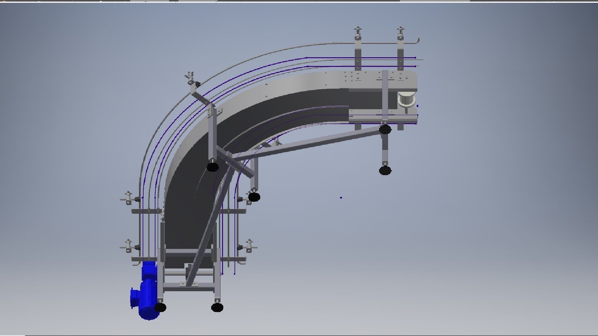  Belt Conveyors Systems 3D model_11