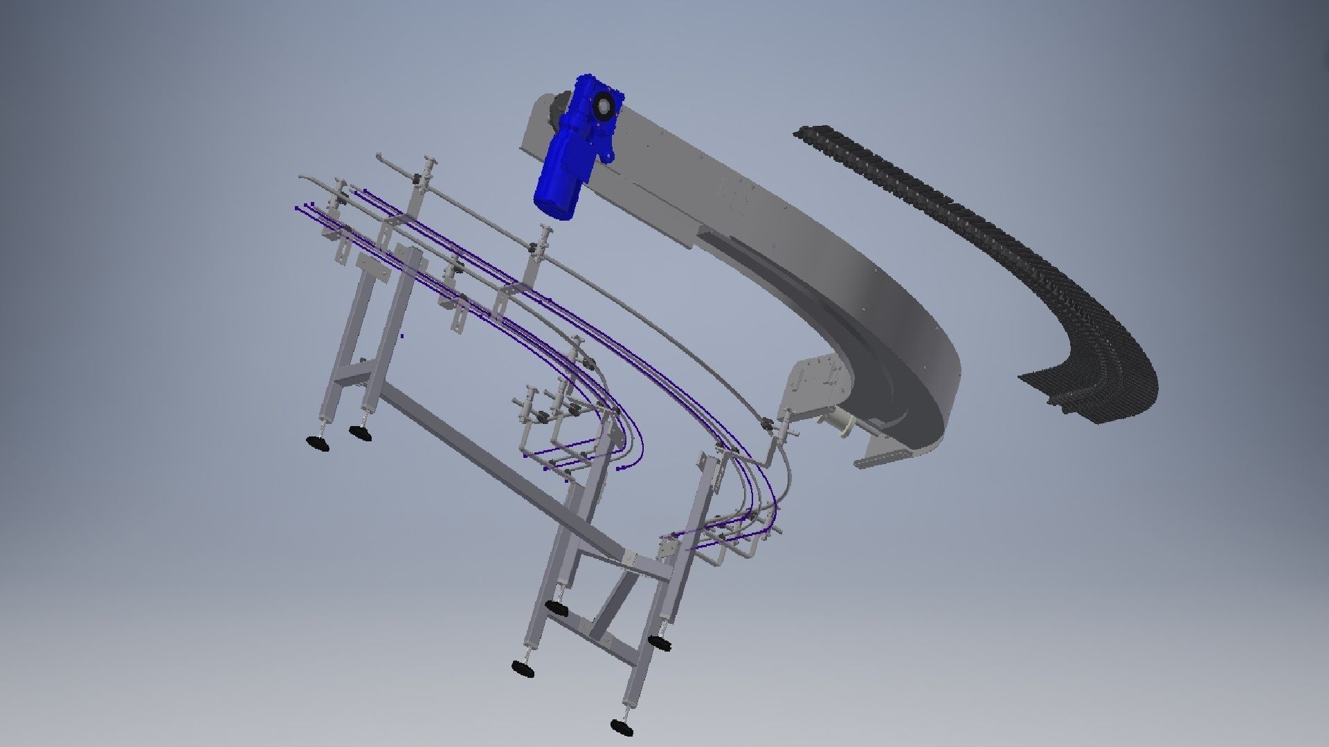  Belt Conveyors Systems 3D model_6