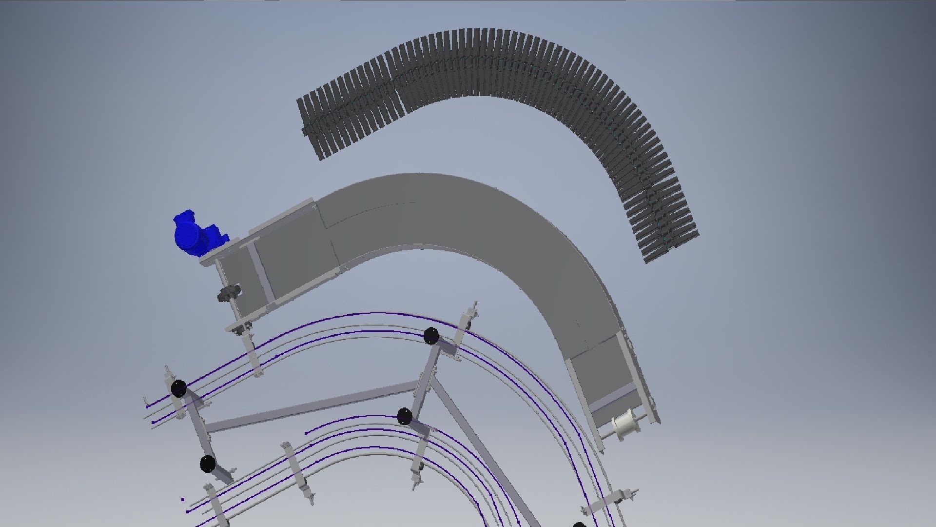  Belt Conveyors Systems 3D model_2