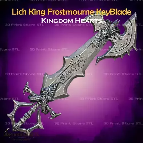 Lich King Frostmourne Blade Cosplay Kingdom Hearts - STL File