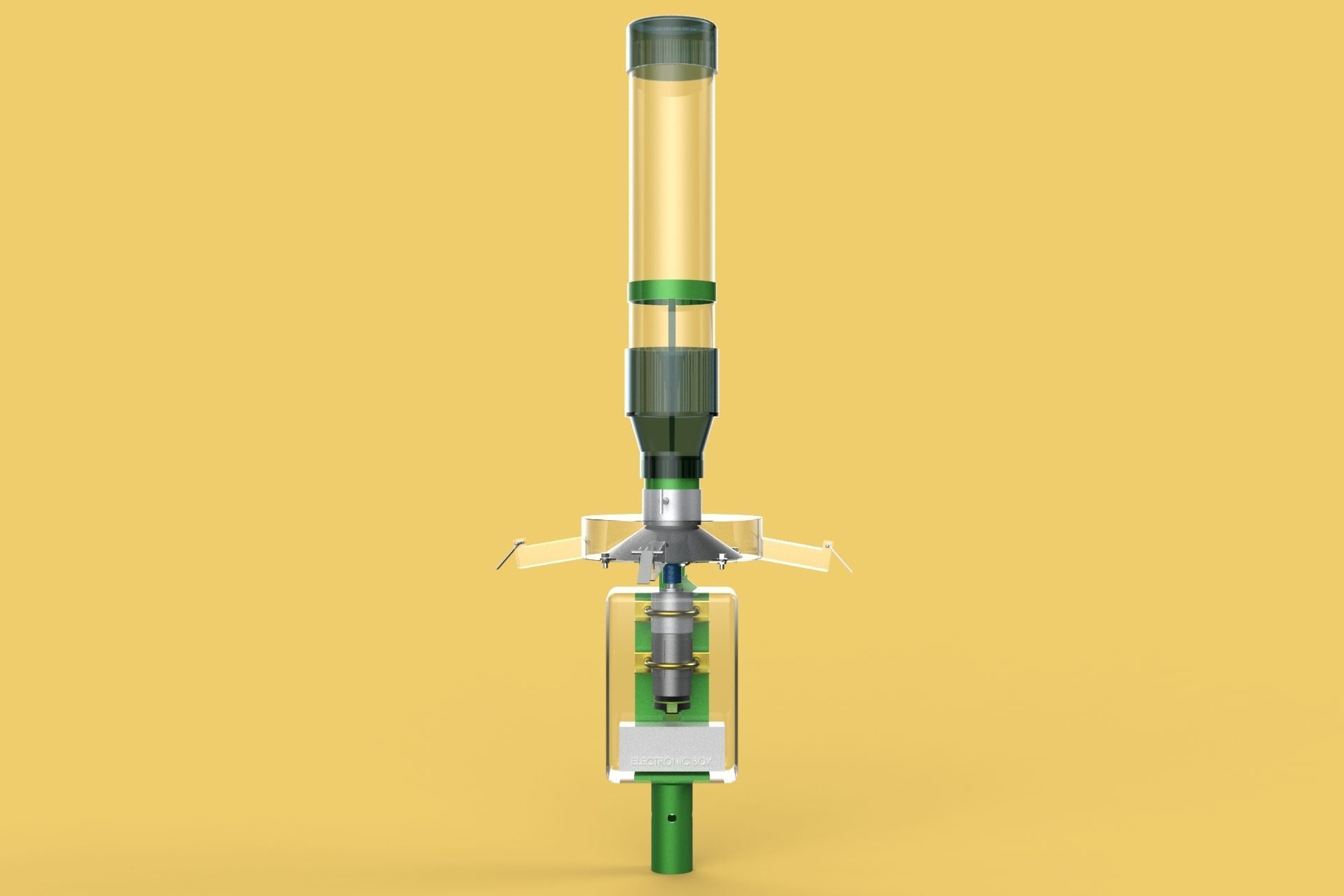 ROTARY CENTRIFUGAL FISH FEEDER SPREADER 3D model_1