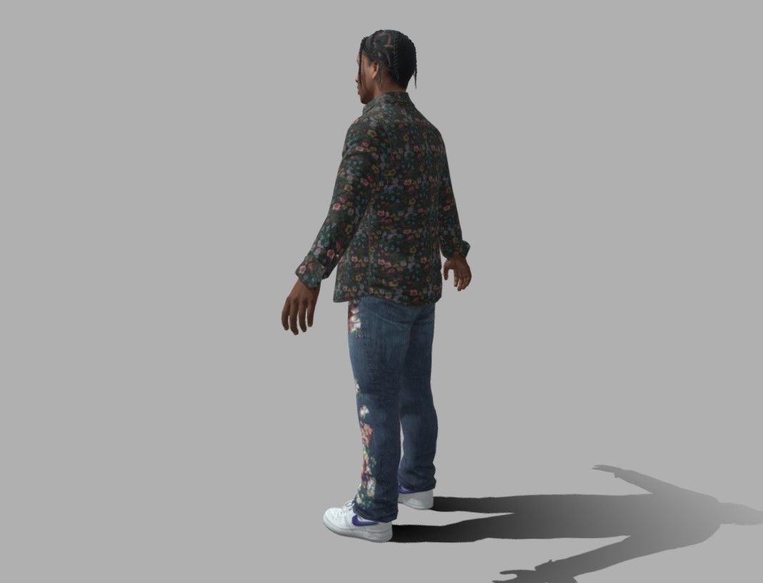 ASAP Rocky Low-poly 3D model_2