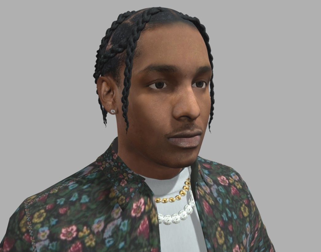 ASAP Rocky Low-poly 3D model_5