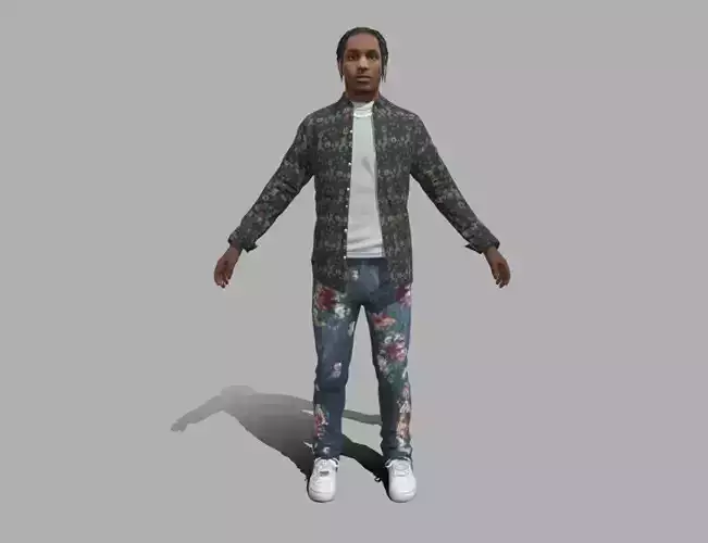 ASAP Rocky Low-poly 3D model