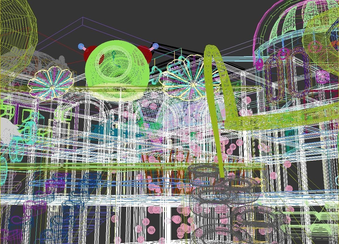 Indoor amusement park 3D model_15