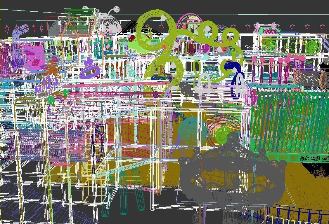 Indoor amusement park 3D model_14