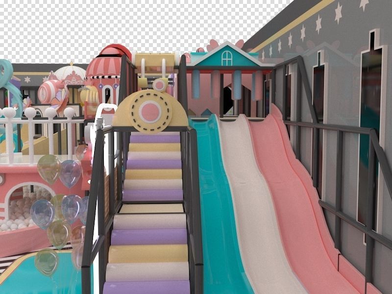Indoor amusement park 3D model_8