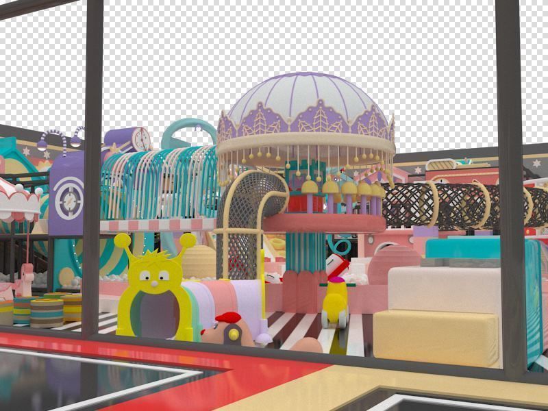 Indoor amusement park 3D model_9