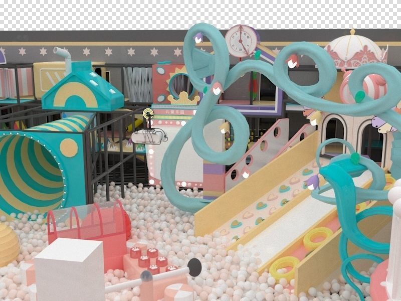 Indoor amusement park 3D model_5