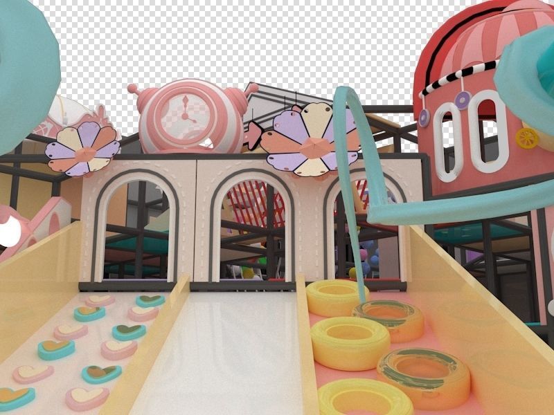 Indoor amusement park 3D model_10