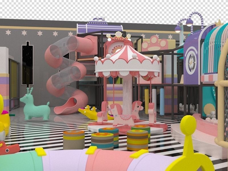 Indoor amusement park 3D model_11