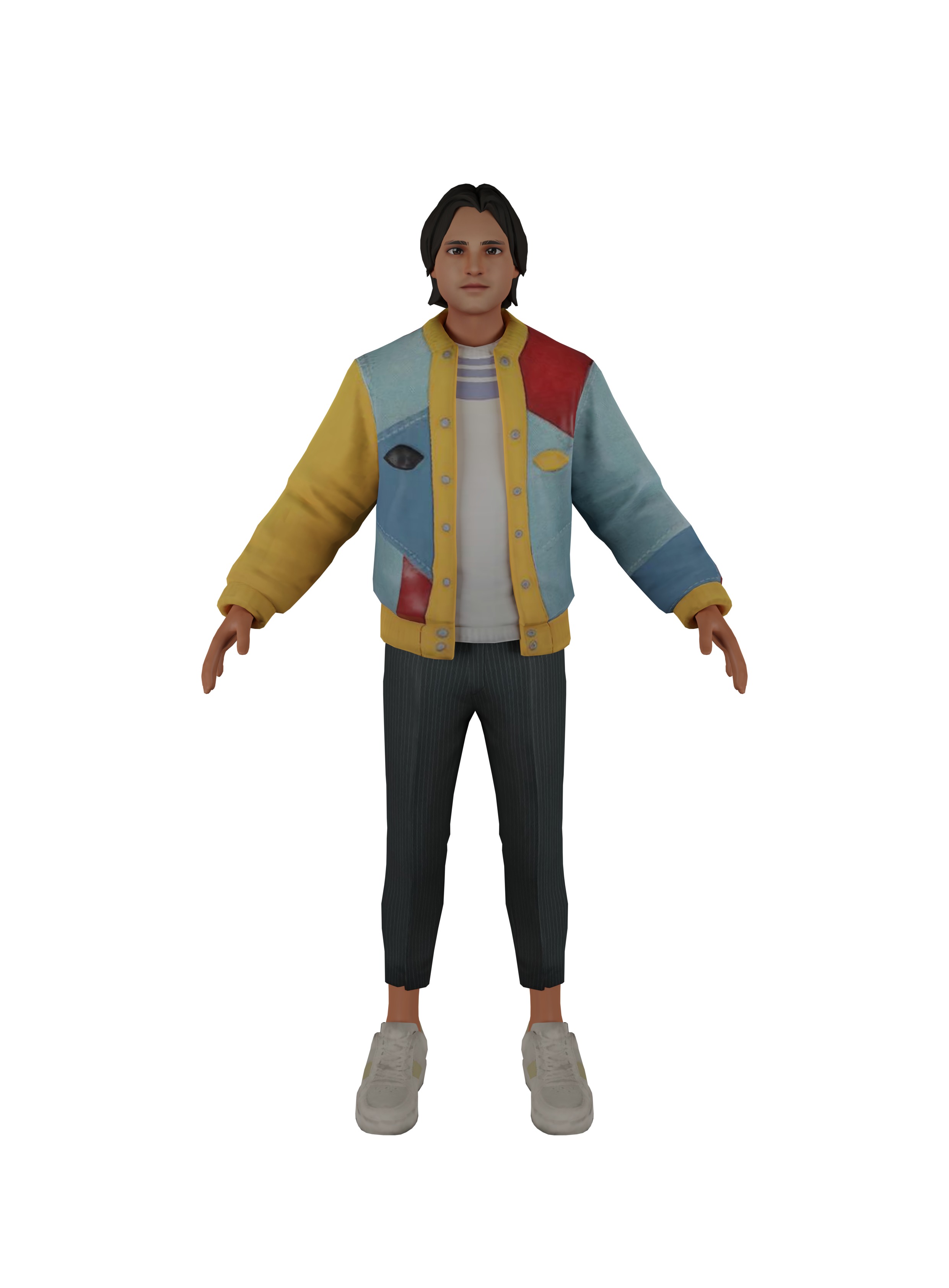 Boy game AR and VR chat model Low-poly 3D model_1