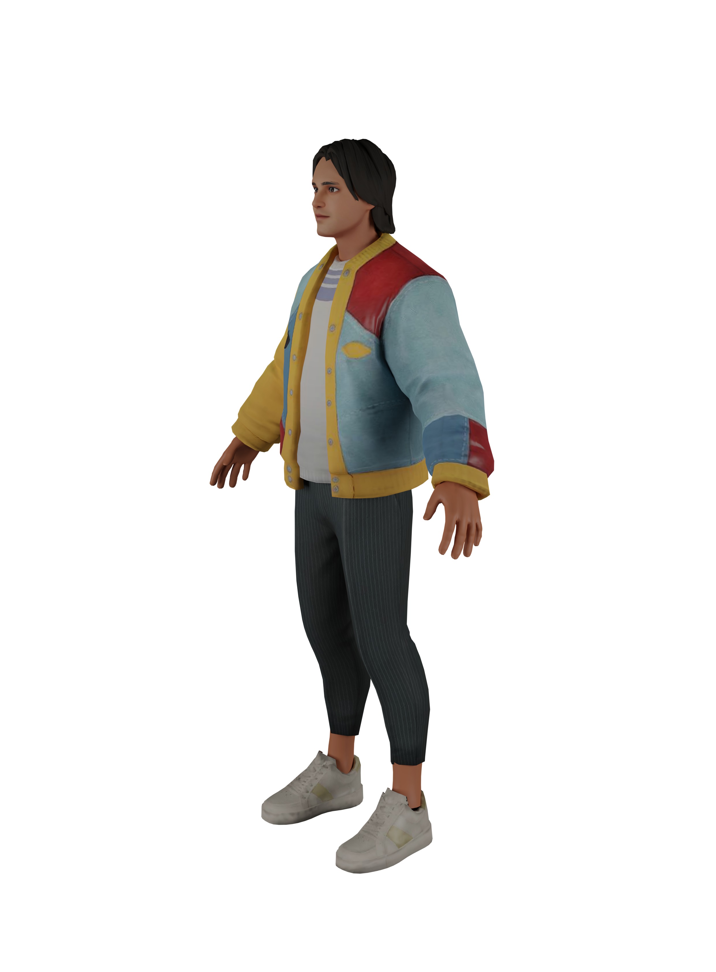 Boy game AR and VR chat model Low-poly 3D model_2