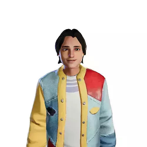 Boy game AR and VR chat model