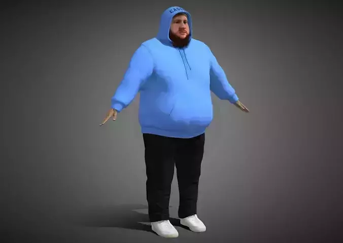Caseoh Low-poly 3D model