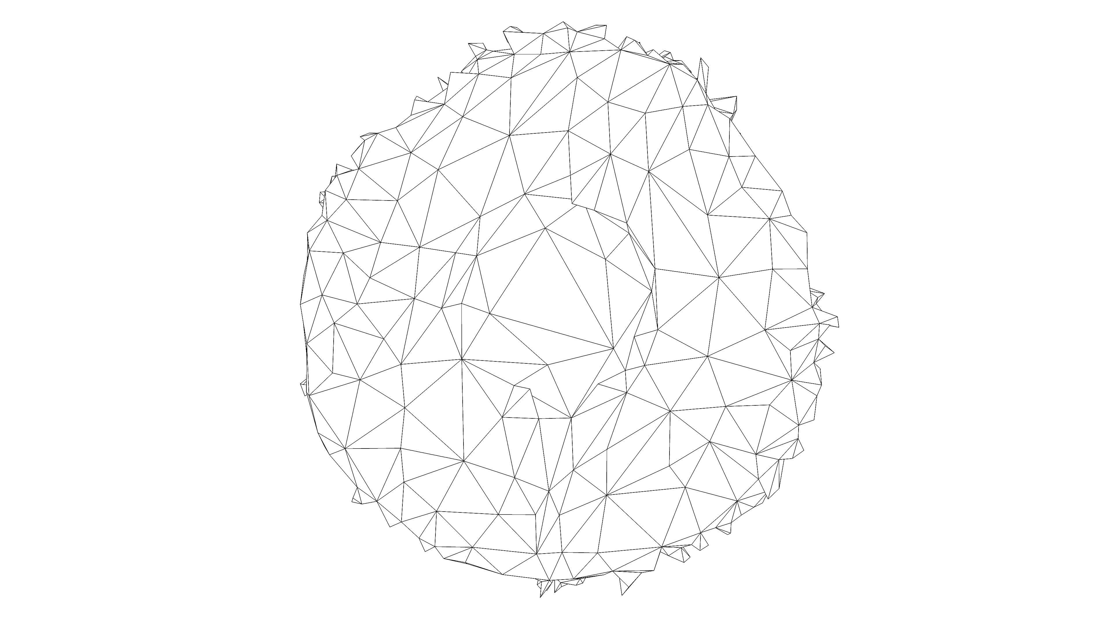 Straw hat Low-poly 3D model_13