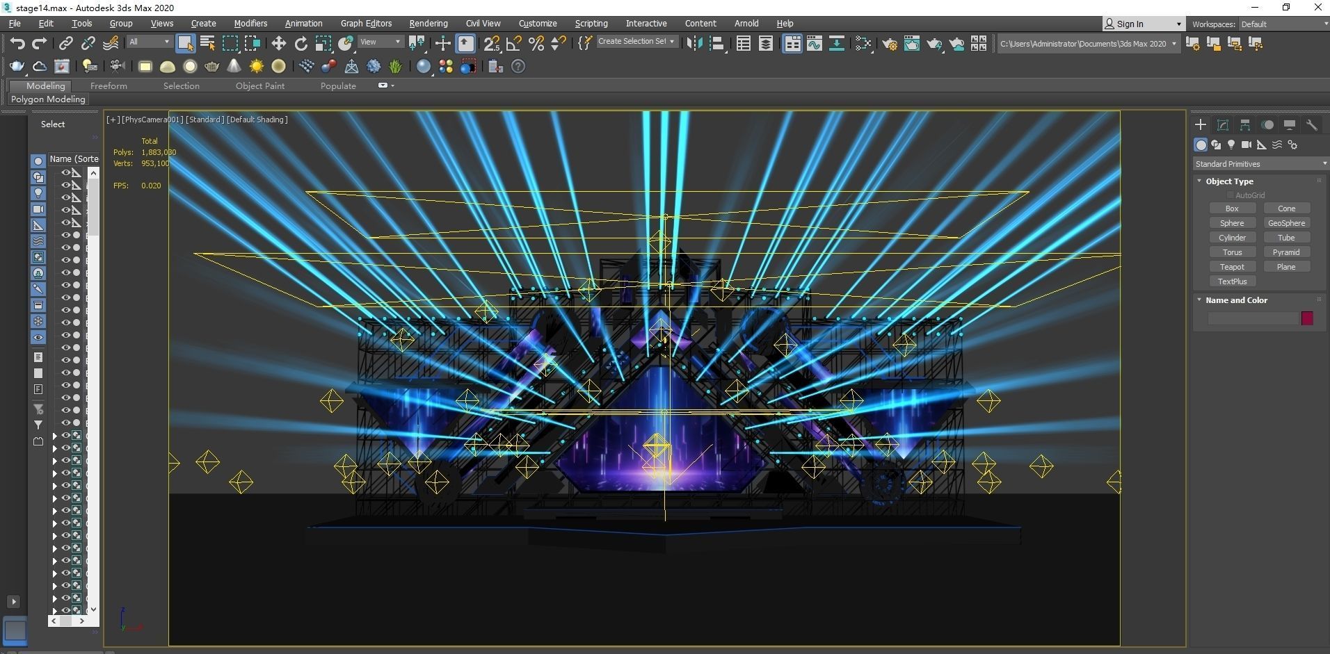 Music Festival Stage 01 Design 3D model_8