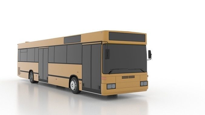 Mercedes-Benz O405N Low Low-poly 3D model