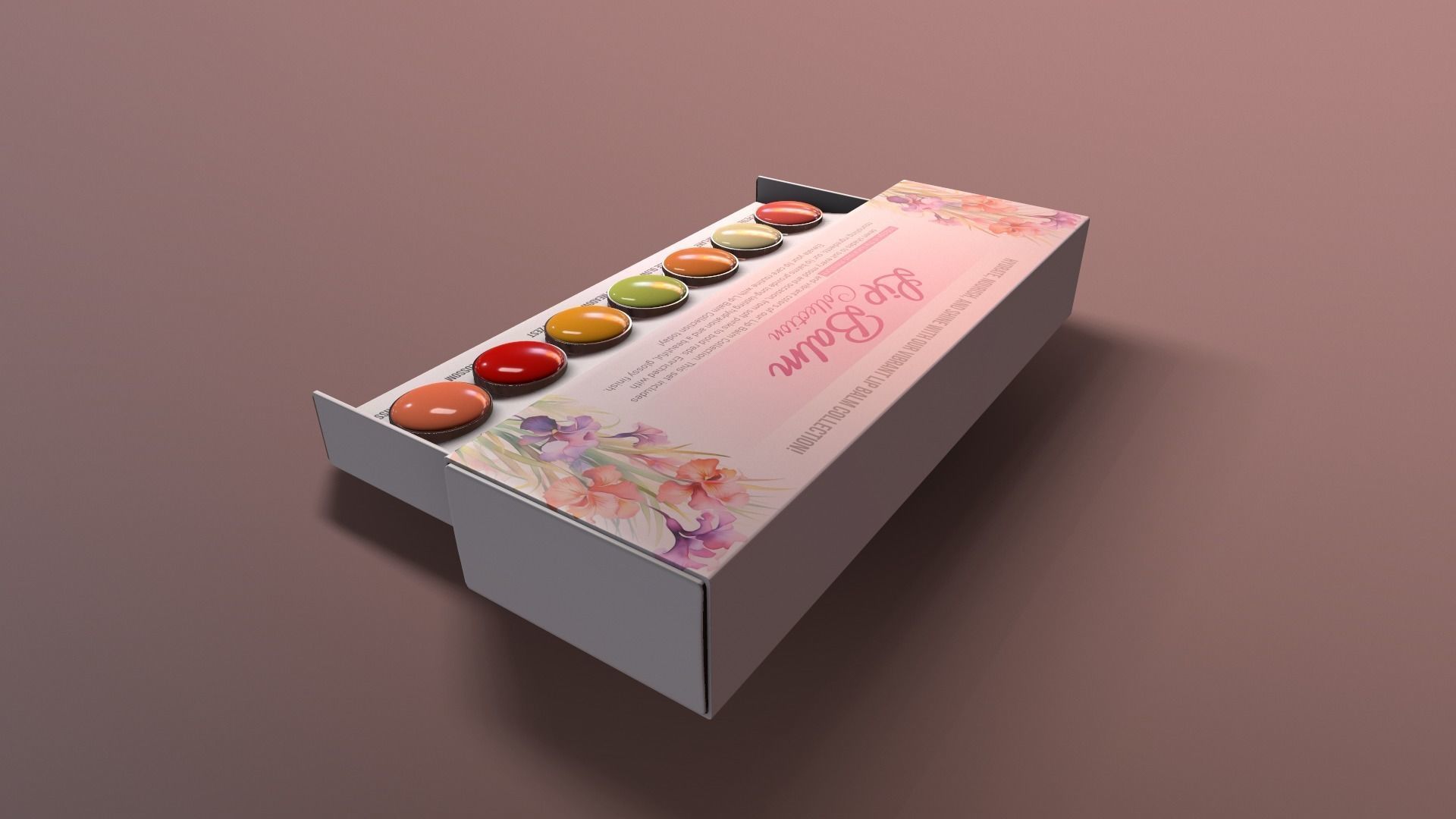 Lip Care Lip Balm Set - 3D Model Low-poly 3D model_3