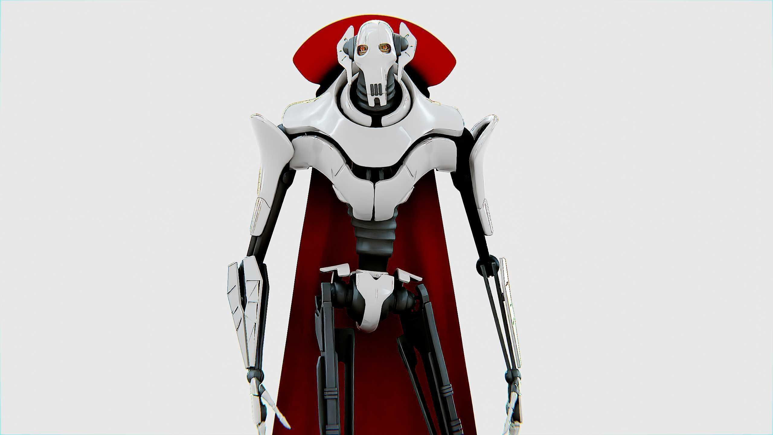 GRIEVOUS  Rigged for Unreal Engine - Unity - MIXAMO 3D model_3