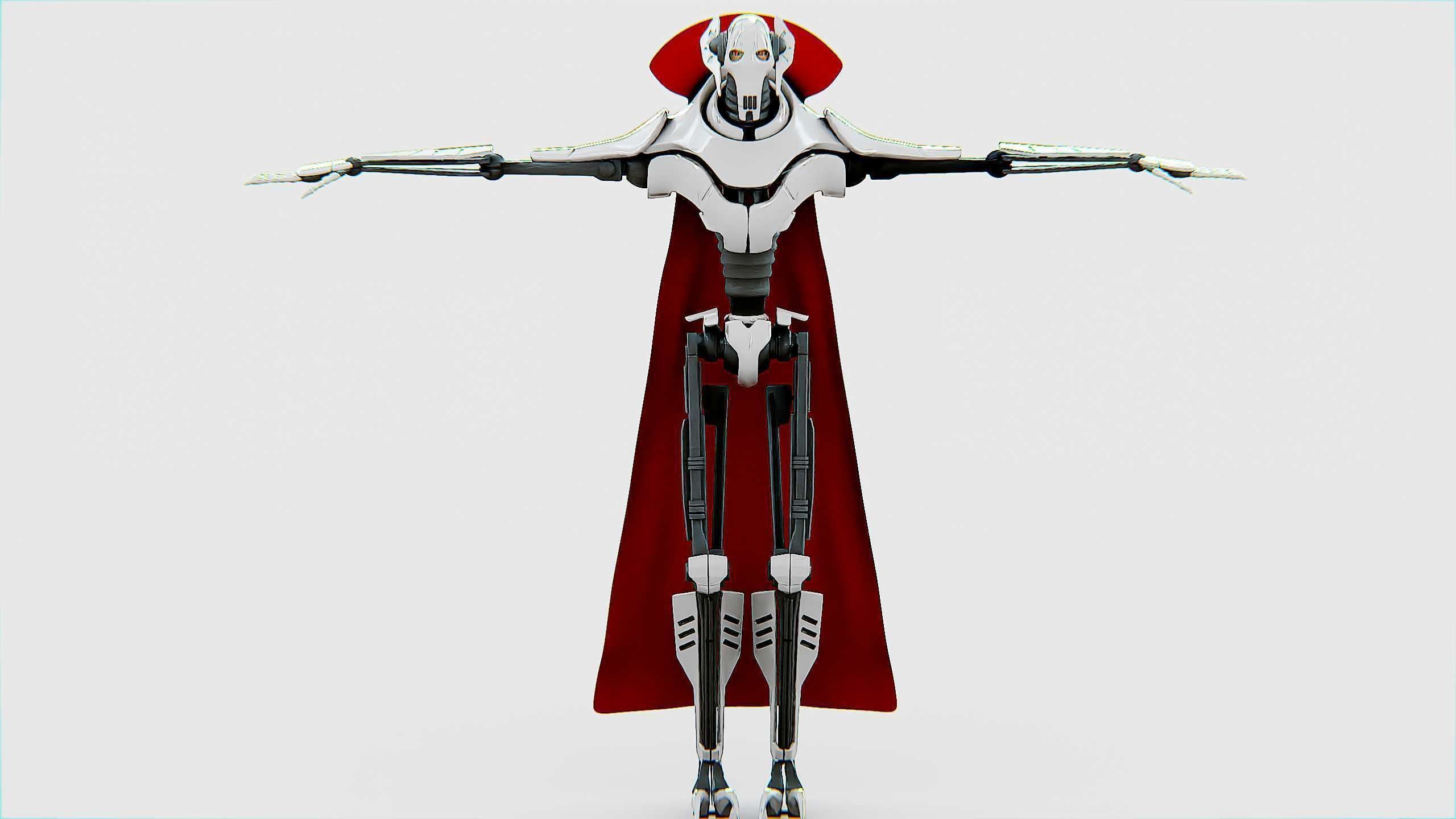 GRIEVOUS  Rigged for Unreal Engine - Unity - MIXAMO 3D model_30