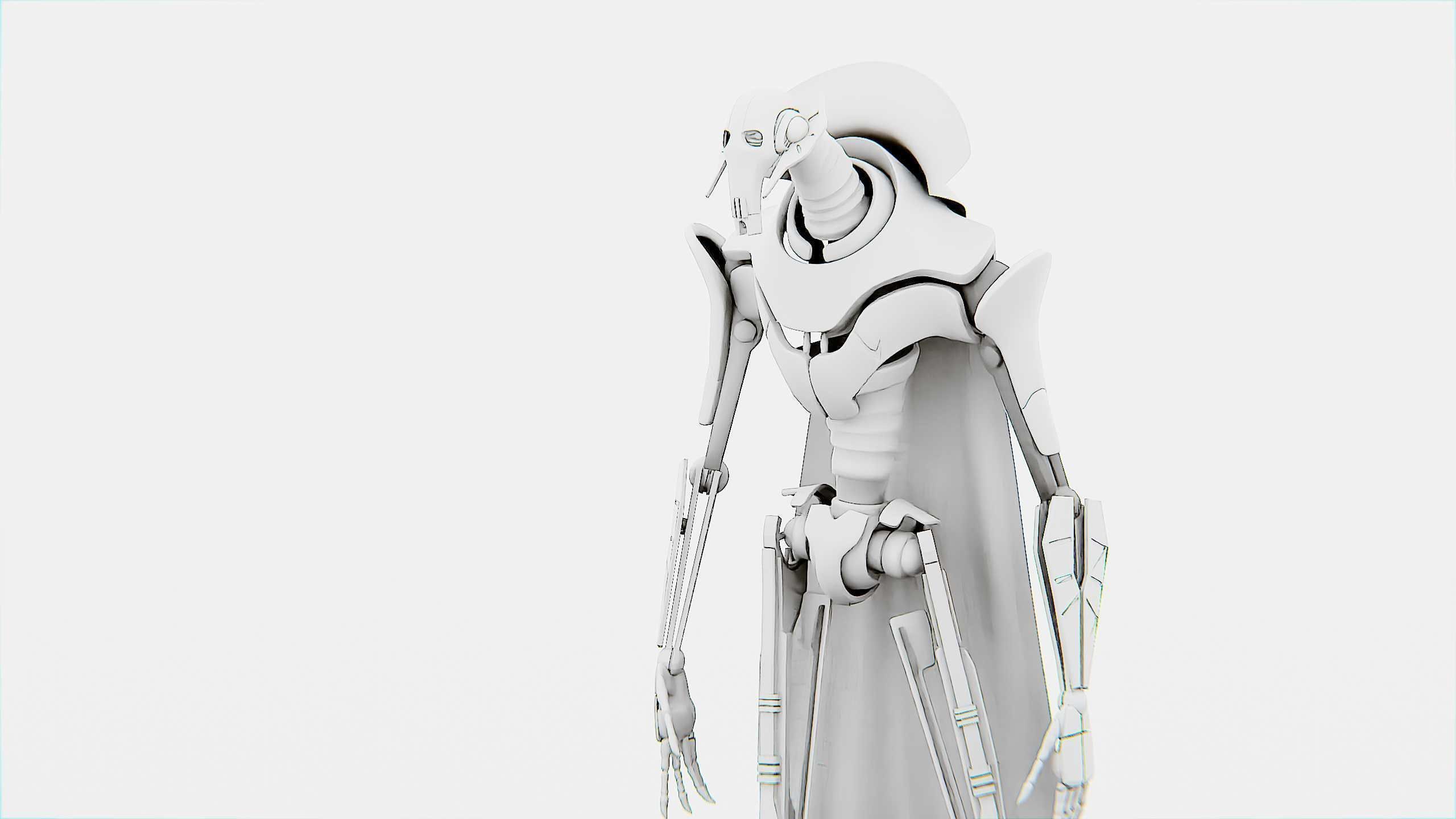 GRIEVOUS  Rigged for Unreal Engine - Unity - MIXAMO 3D model_32