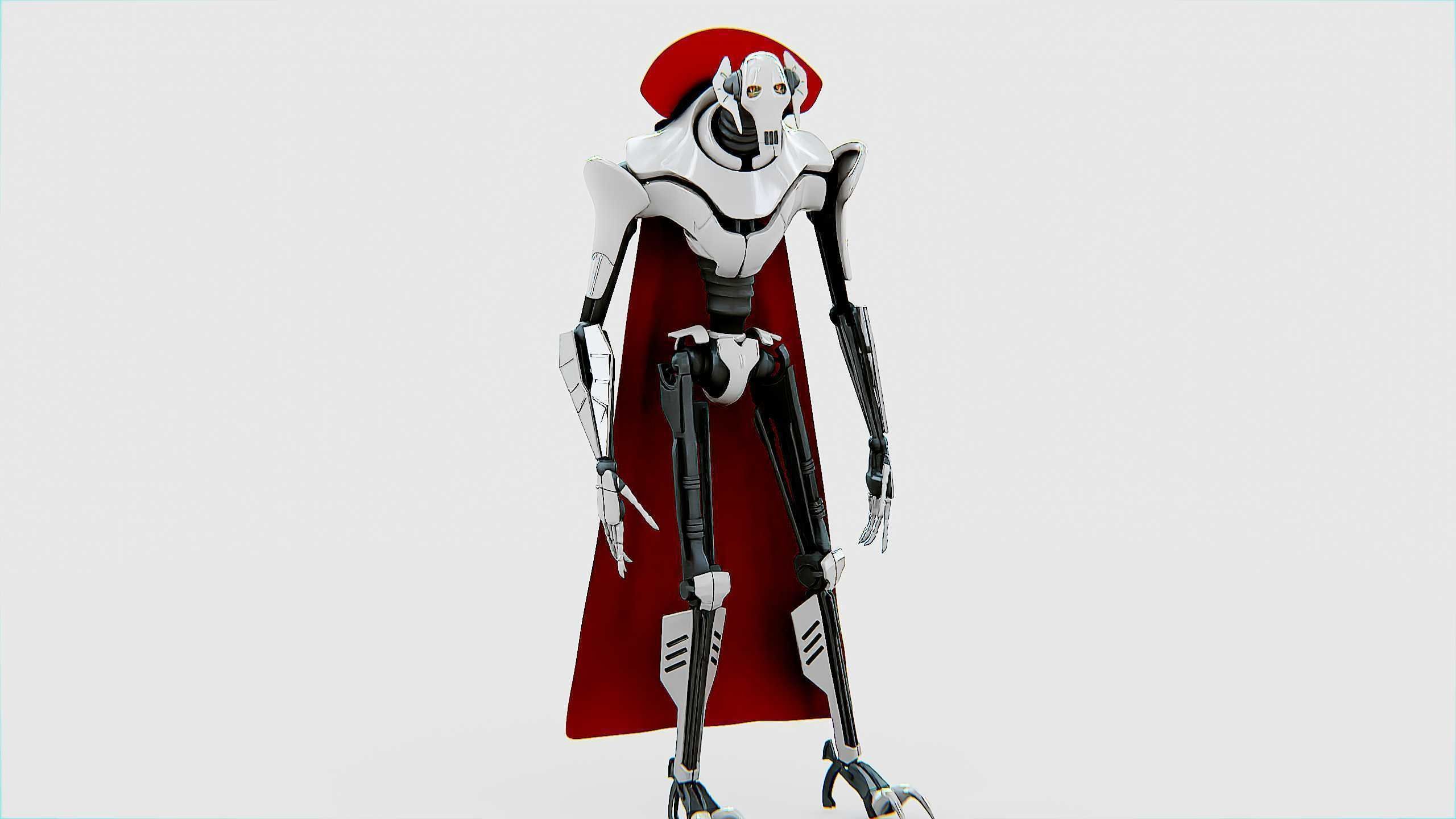 GRIEVOUS  Rigged for Unreal Engine - Unity - MIXAMO 3D model_21
