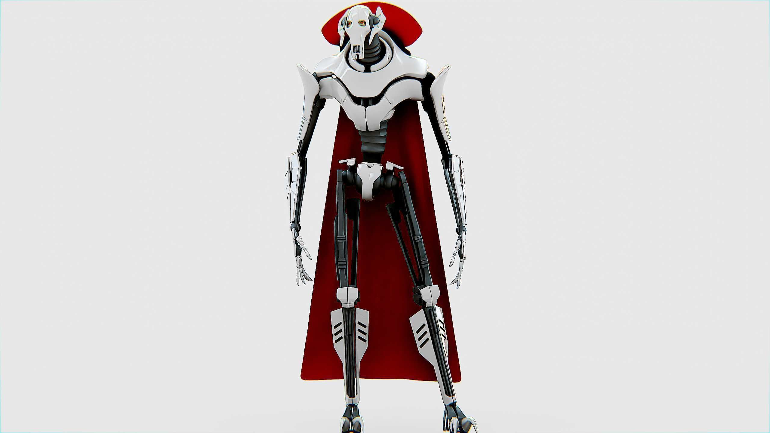 GRIEVOUS  Rigged for Unreal Engine - Unity - MIXAMO 3D model_5