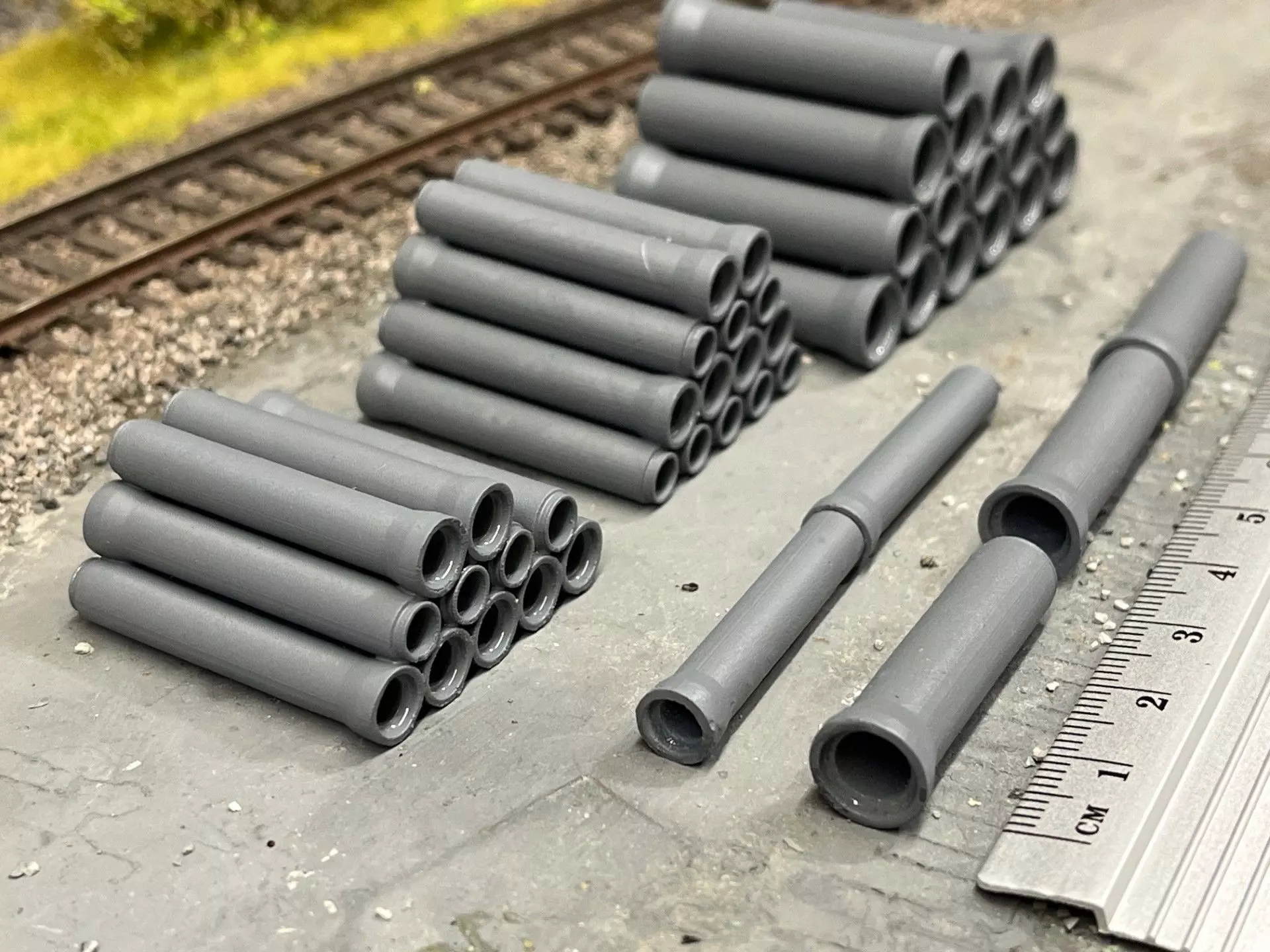 Model Railway Concrete Drainage Pipes 3D print model