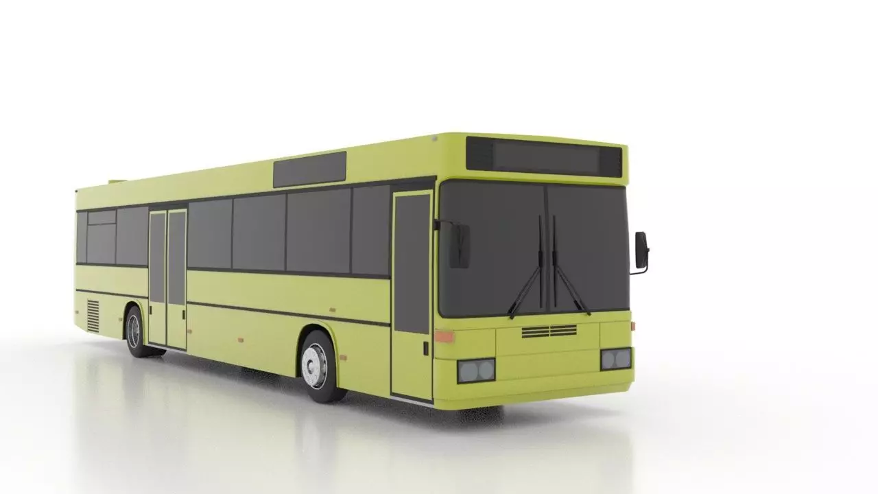 Mercedes-Benz O407 Low Low-poly 3D model