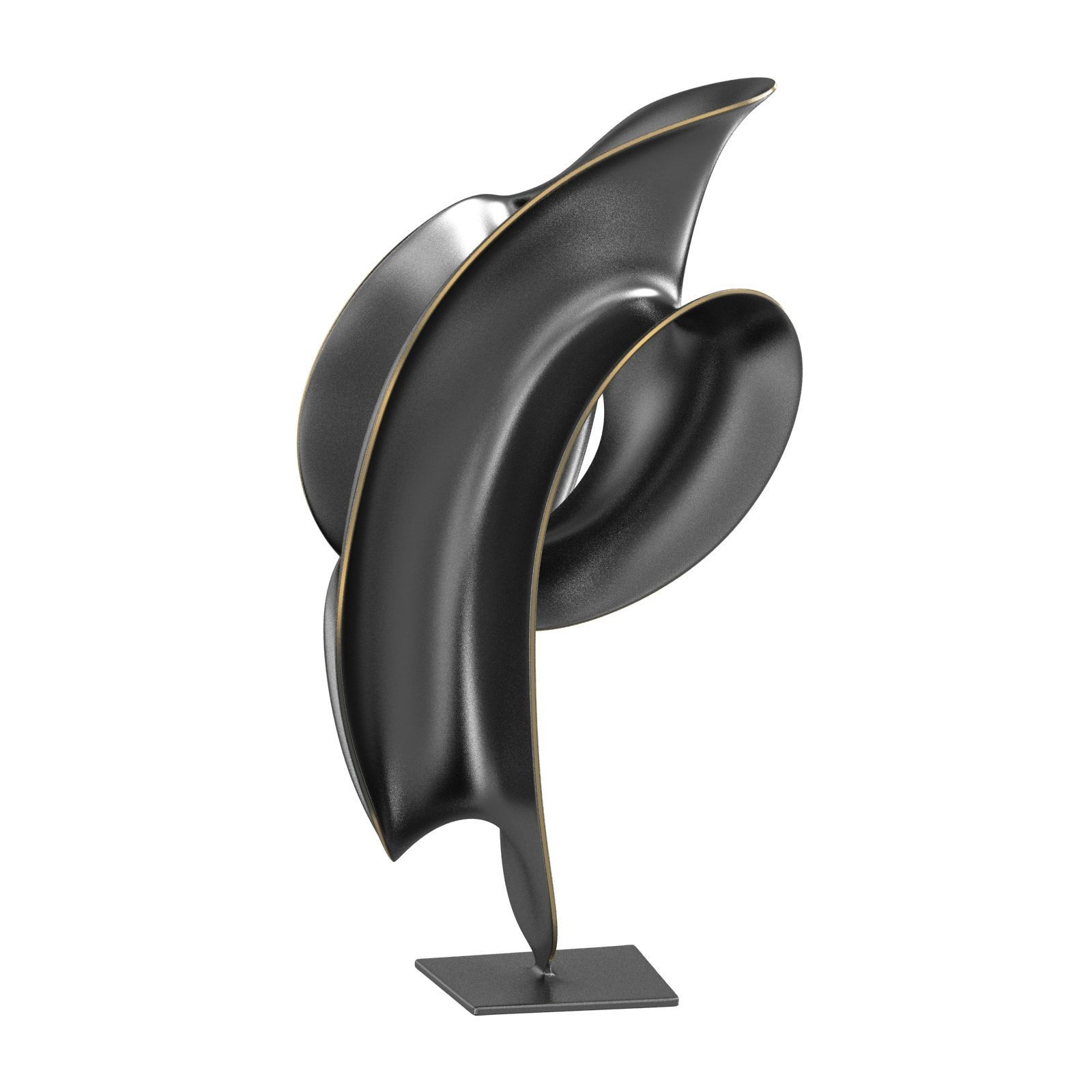 Abstract Bronze Sculpture by Trevor Askin time warp 3D model_1