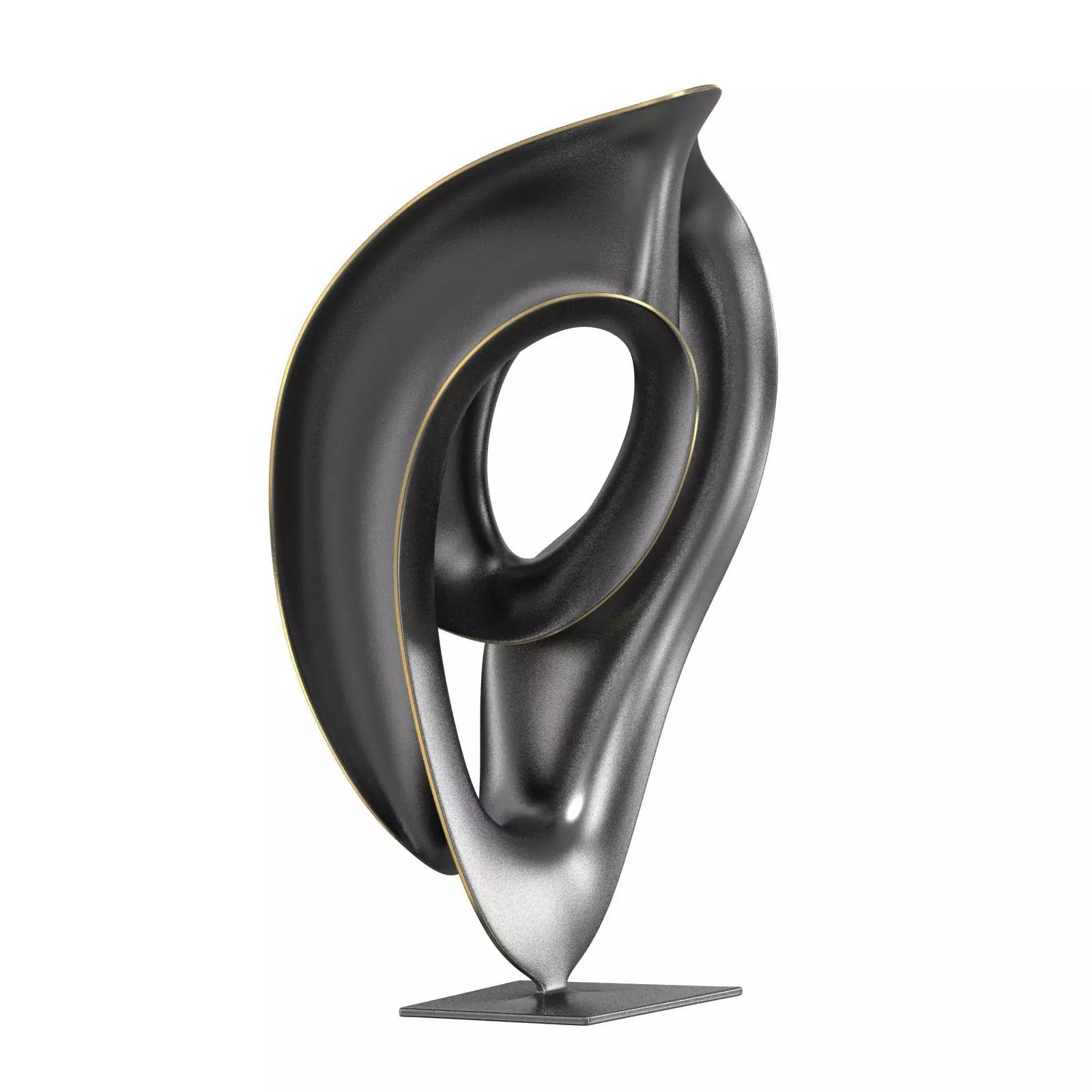 Abstract Bronze Sculpture by Trevor Askin time warp 3D model_0