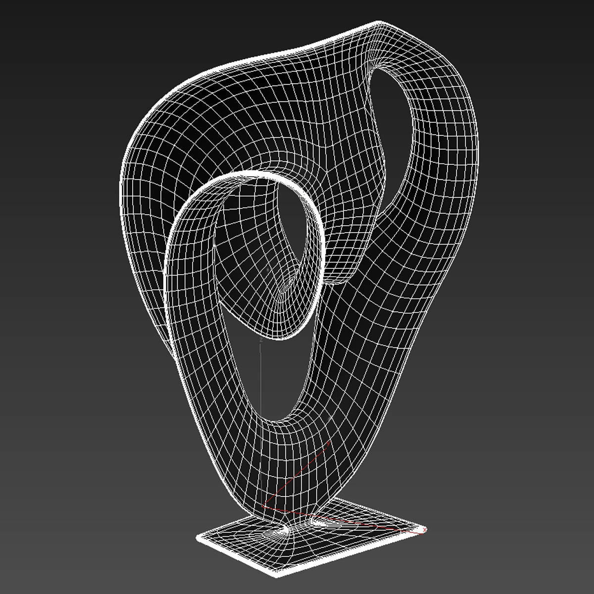 Abstract Bronze Sculpture by Trevor Askin time warp 3D model_6