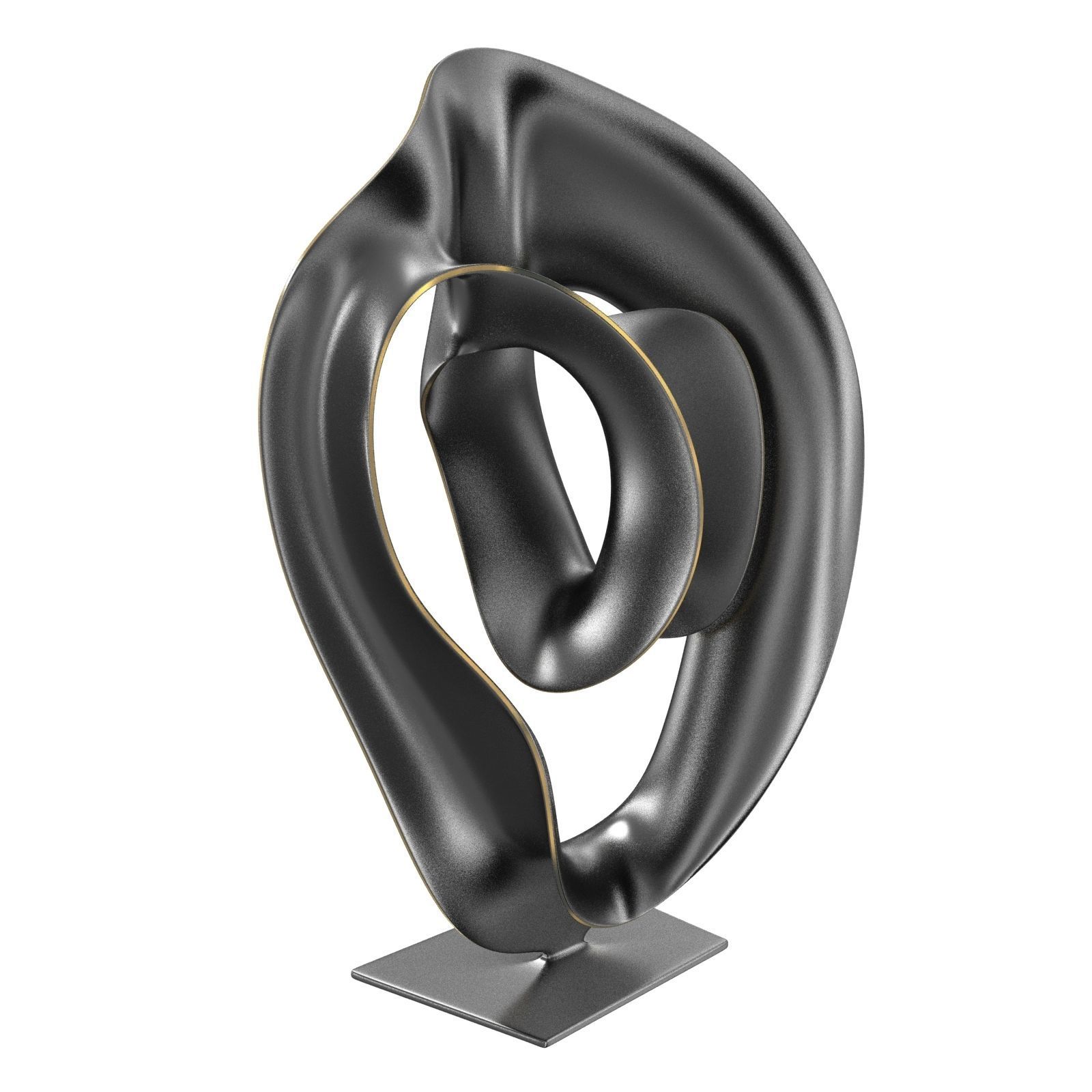Abstract Bronze Sculpture by Trevor Askin time warp 3D model_3
