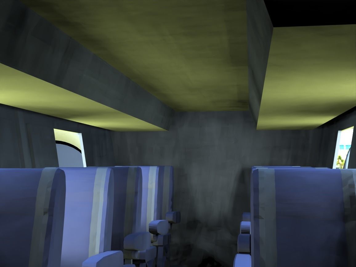 An Airship Low-poly 3D model_1