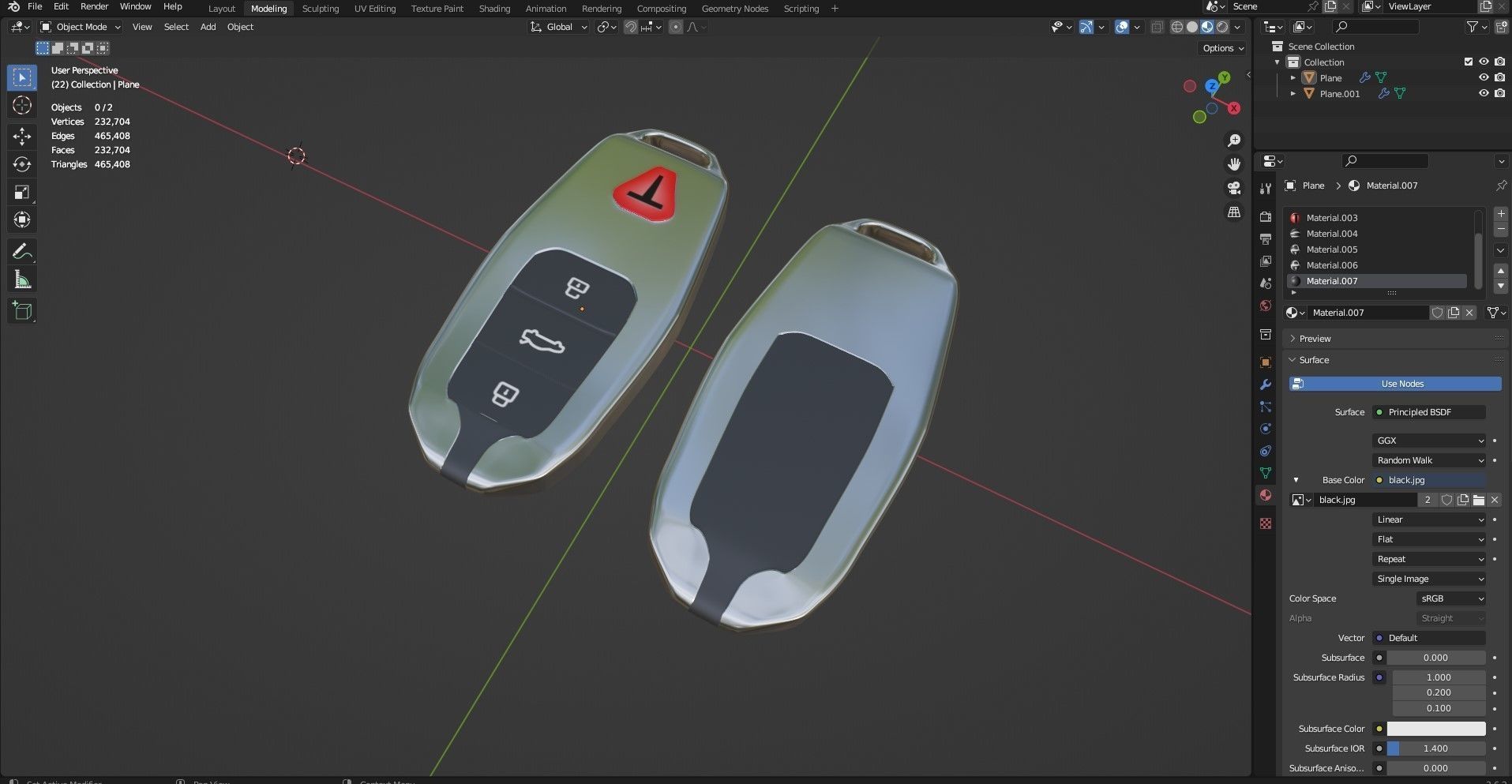 CAR KEY 07 3D model_1