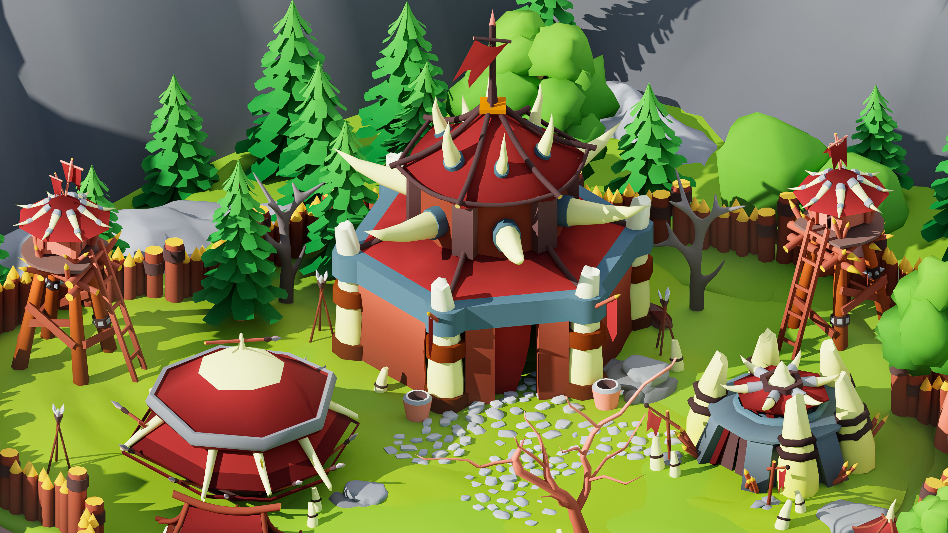 Horde Low-poly 3D model_17