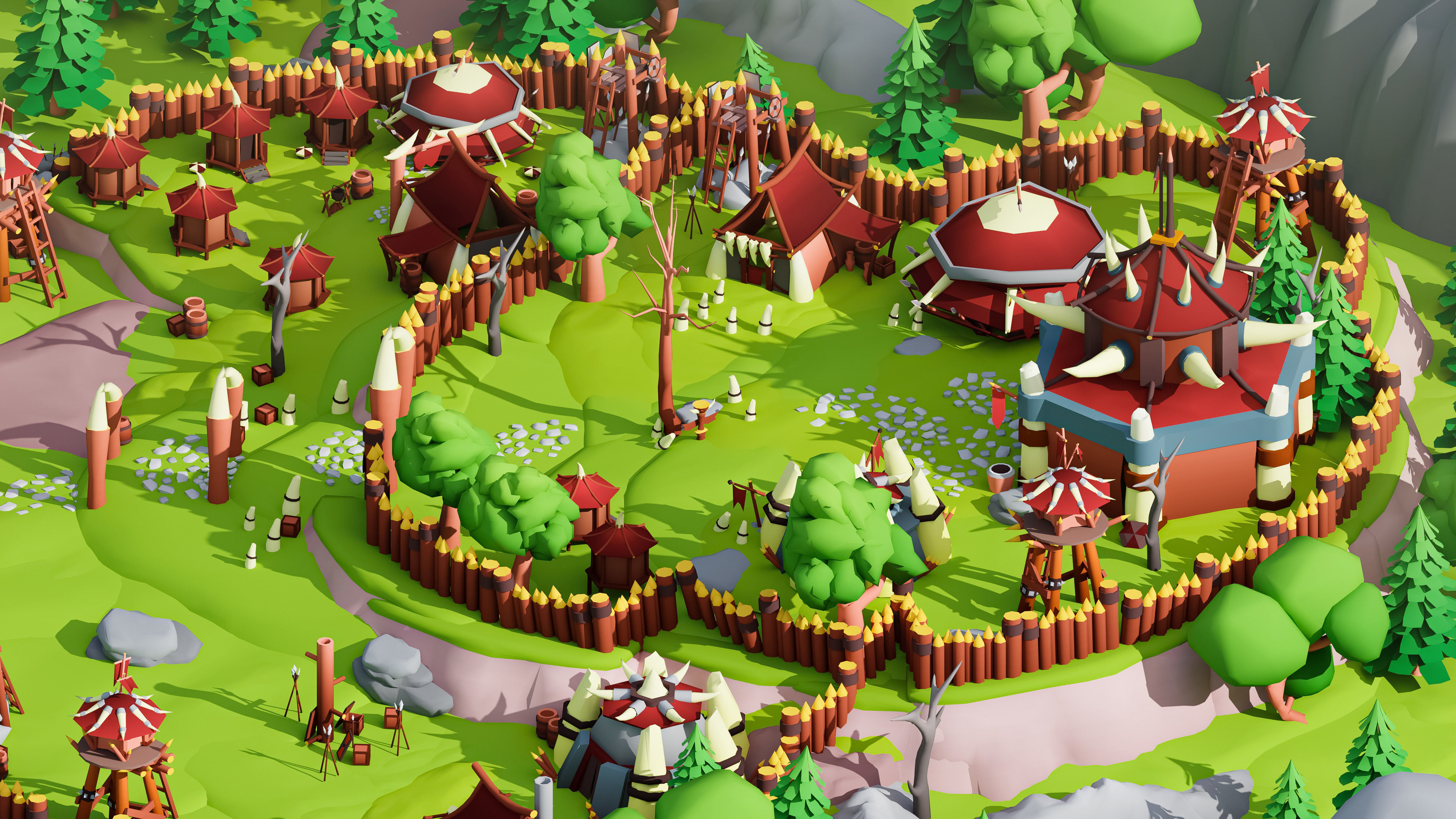 Horde Low-poly 3D model_8