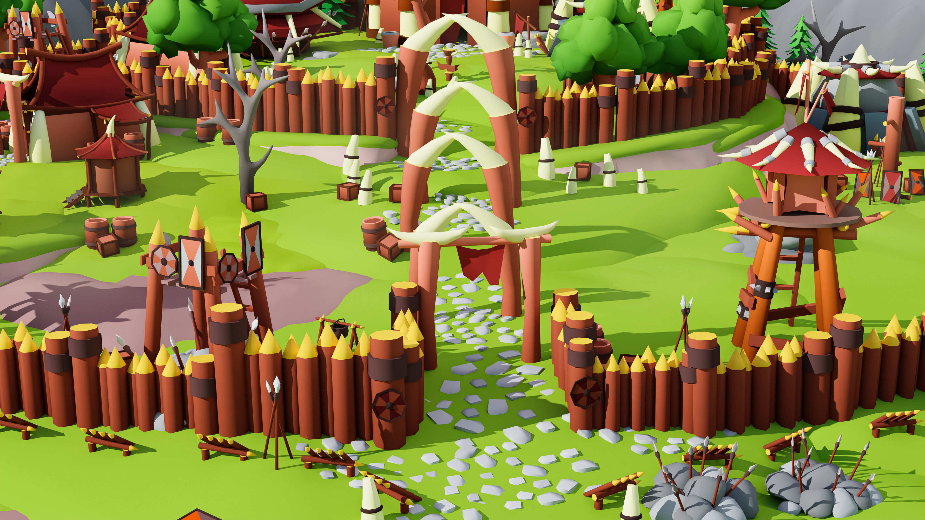 Horde Low-poly 3D model_34