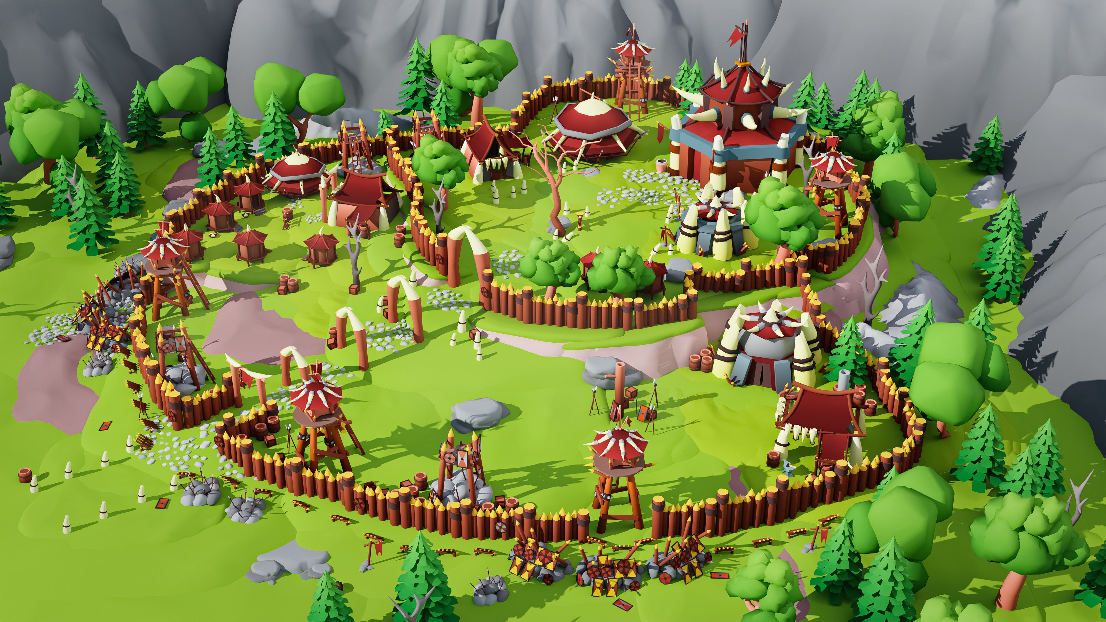 Horde Low-poly 3D model_28