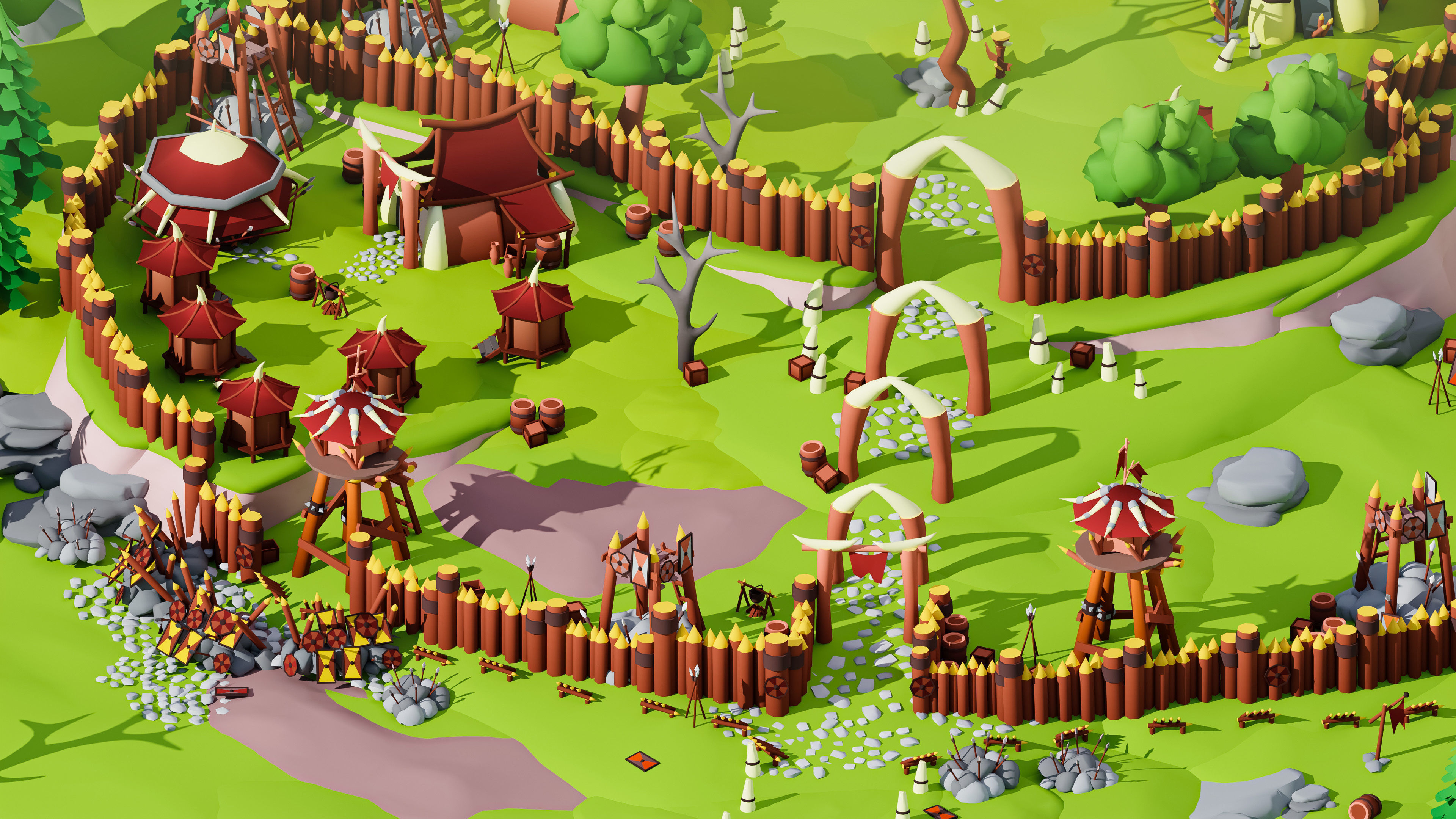 Horde Low-poly 3D model_11