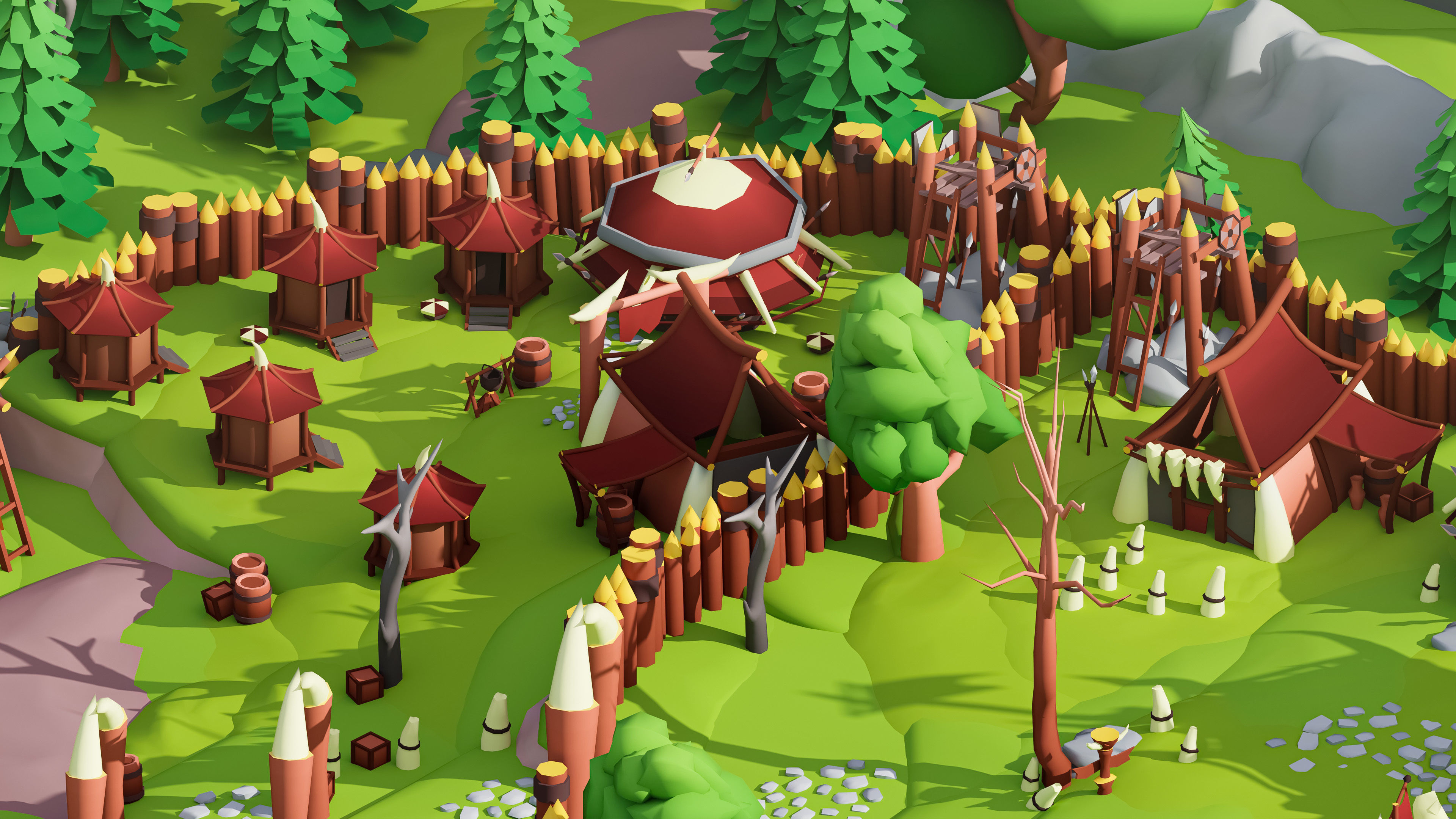 Horde Low-poly 3D model_10